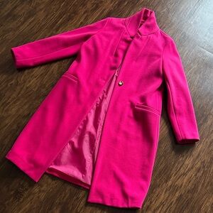 Vibrant Pink Long Coat